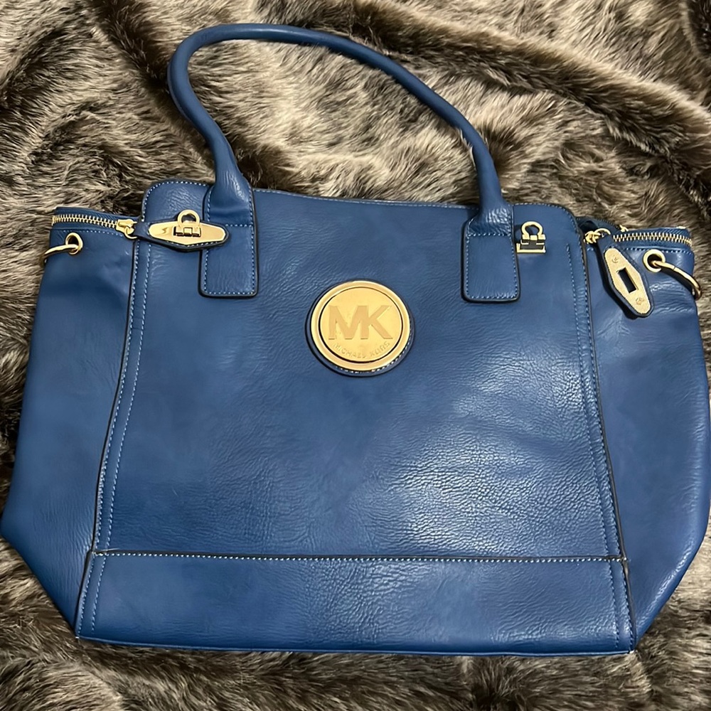 Faux Gorgeous Blue Handbag